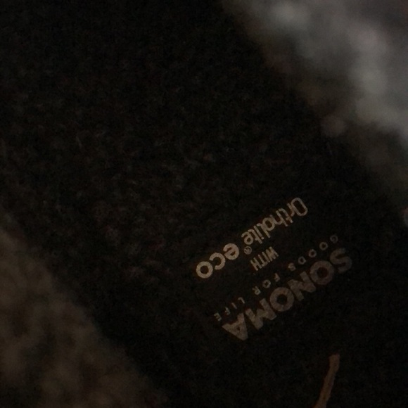 NWOT Sonoma Ortholite Black Furry Boots 8 1/2 - Picture 5 of 7